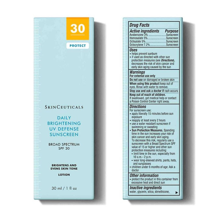 SkinCeuticals Daily Brightening UV Defense Sunscreen SPF 30 - BotoxBarb