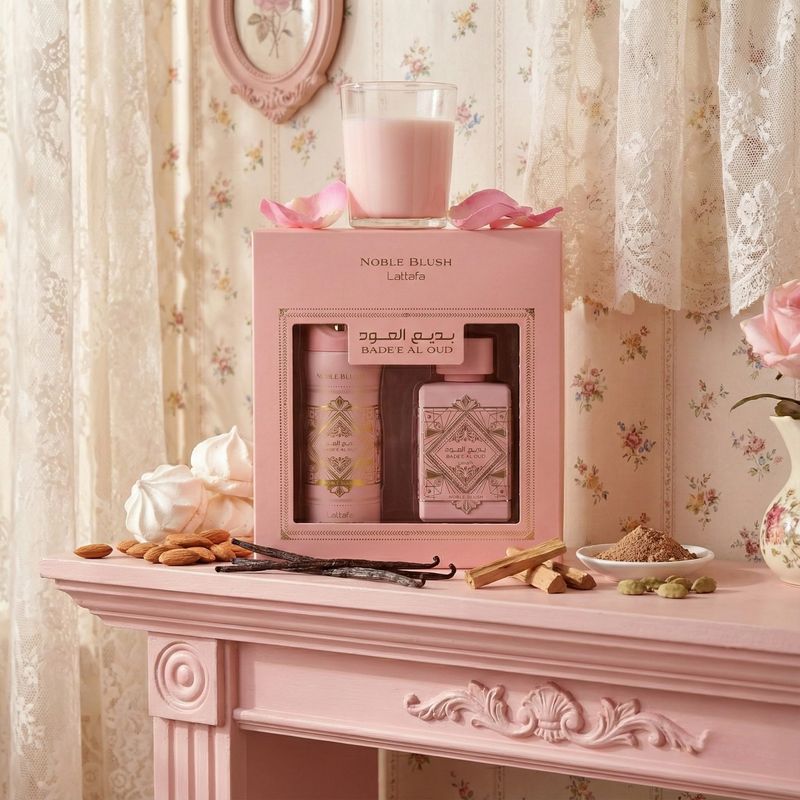 Lattafa Noble Blush Gift Set | Romantic Luxury Fragrance | BotoxBarb