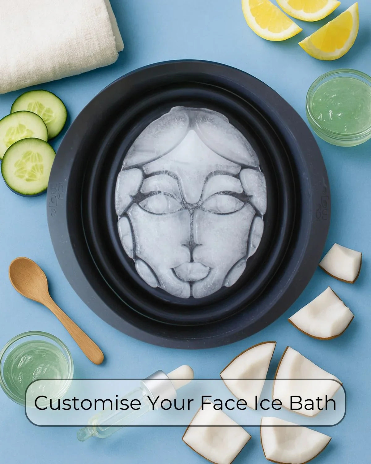 Face Ice Bath Bowl – Foldable Portable Skincare Tool