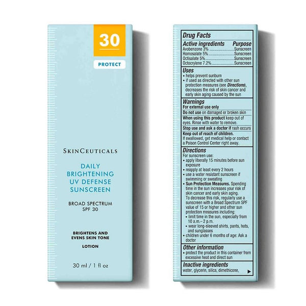 SkinCeuticals Daily Brightening UV Defense Sunscreen SPF 30 - BotoxBarb 