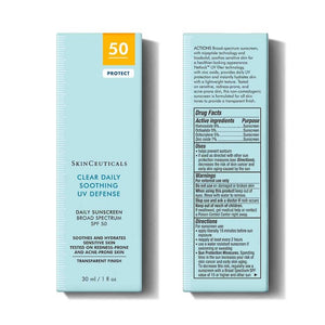 SkinCeuticals Clear Daily Soothing UV Defense Sunscreen SPF 50 - BotoxBarb 